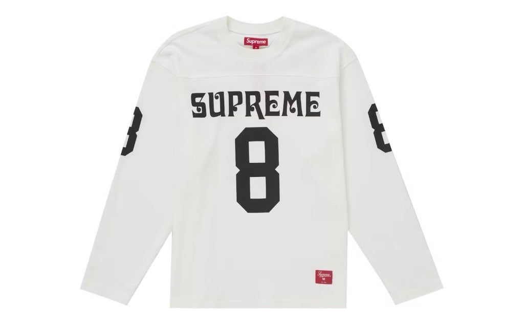 Supreme Affiliated L/S Football Top White