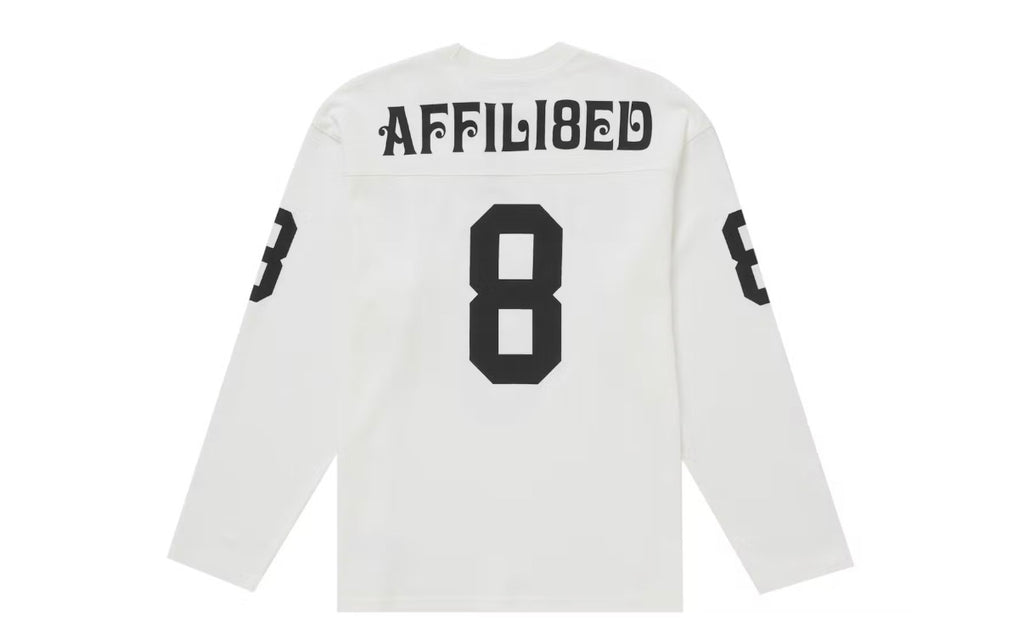 Supreme Affiliated L/S Football Top White