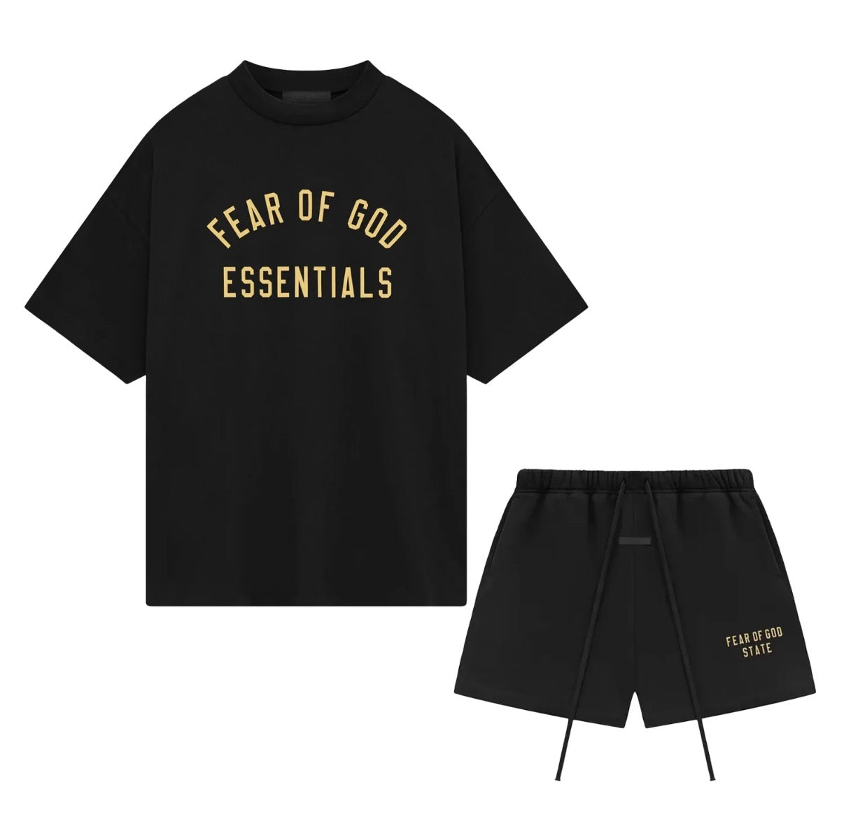 Fear of God Essentials FW24 Short Set Shorts - Black/Gold